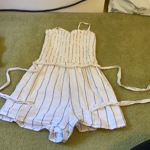 Black and white romper